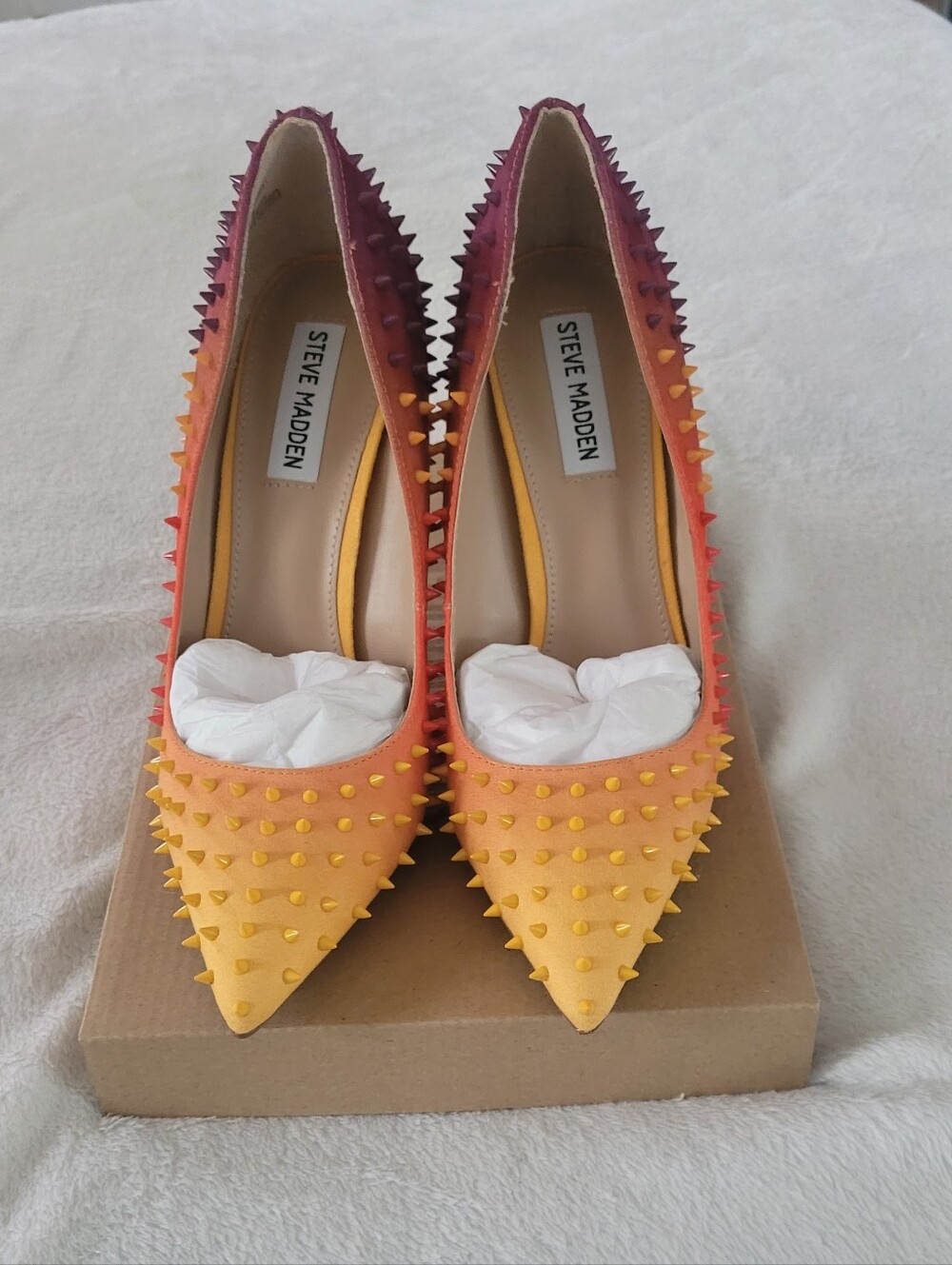 Steve Madden Orange Multi Heels